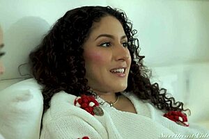 hot lesbian stepmom seduces petite teen babe for pussy licking