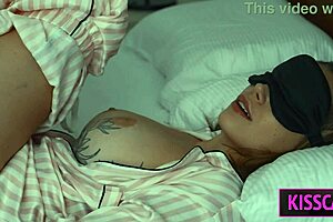 Oops! Stepson Creampies Blindfolded Stepmom While Hubby Showers Next Door