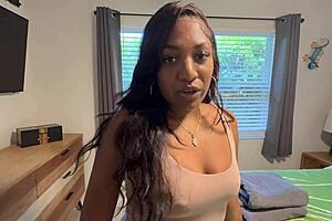 Nosey stepson catches secret stripper stepmom naomi noel stripping wild