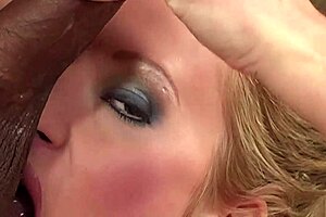 blonde mommy in stockings gets her tight asshole fucked deep by stud