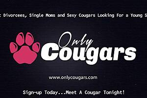 victoria's shaved milf pussy gags on cock in red heels deepthroat cumshot