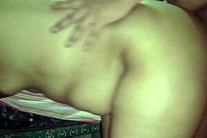 Fucking my sexy brunette neighbor's tight ass till gaping creampie