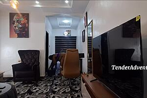 i love shaking my huge ebony ass naked while doing chubby milf chores around house