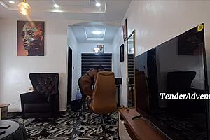 i love shaking my huge ebony ass naked while doing chubby milf chores around house