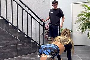 😈 colombian milf coach rides my thick cock til she squirts hard 🔥🍑