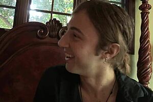 blonde milf heels fishnets rides cock doggystyle deepthroat gaping anal finger bed