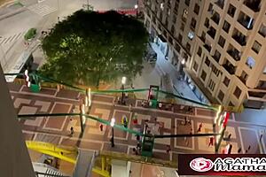 Agatha bangs Brazilian Santa MILF outdoors