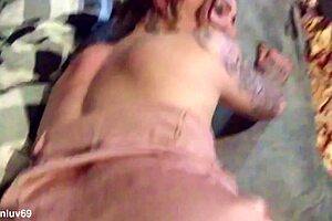 step-mom acts out her taboo fantasy with step-son in homemade pov