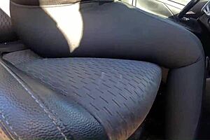 Tall curvy latina milf drops to knees for risky outdoor deepthroat and swallows cum