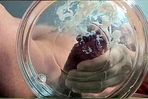 gilf slowmo cumshot water friend muscular femdom tanned bodybuilder