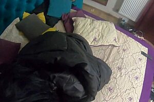 cum on leather leggings and those broken heels