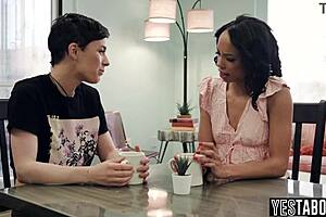 Big boobs petite lesbian milf tribs hairy ebony bestie's tight pussy