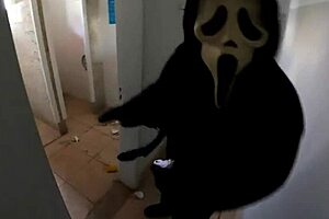 linda bbw get's fucked hard by creepy intruder on halloween... so forceful! 😱