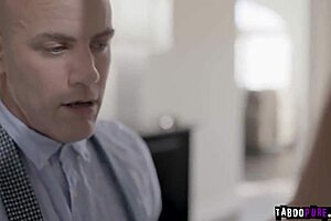 Asian teen fed stepdad's mature cock hairy pussy licked