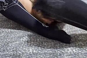 Milf Culona Pounds Her Big Ass On Friend's Thick Dildo Toy