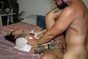 superhot inked latina next door slut rims and fucks married neighbor's monster cock in cuckold humiliation