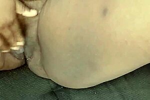 bbw black amateur milf masturbates wet pussy closeup