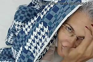 i catch stepsis masturbating in bed and slide into her sheets... so hot in spanish!