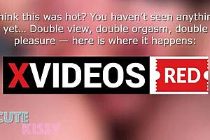 Her perfect tight pussy RIDES cock until he CUMS then keeps FUCKING