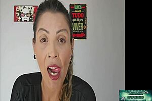 brazilian milf mommy flashes big pussy with guided handjob toy vibrator solo tease