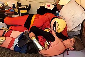 Granny wonder woman teases mr incredible into hardcore pov creampie missionary?