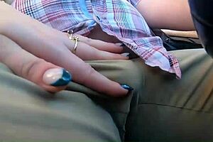 Tall curvy latina milf drops to knees for risky outdoor deepthroat and swallows cum