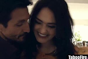 stepmom stepdaughter ready for stepuncle's taboo threesome pounding?