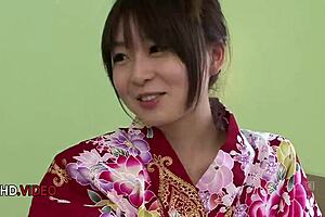 Nozomi's naughty blowjobs cream her japanese face!