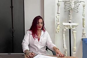 horny pierced nipple milf doctor rides licks and fucks patient doggystyle slutty