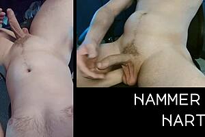 german bodybuilder milf masturbates monster cock closeup two huge cummings multiview