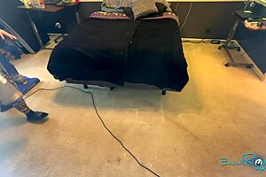 Just vacuuming my bedroom like a good housewife