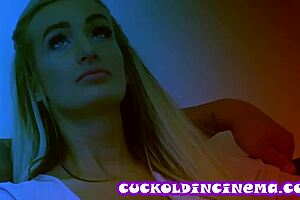 i'm cuckolded in cinema as blonde huge boobs stranger takes over