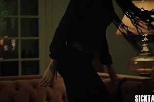 two horny black lesbians kira noir noemie bilas kiss then finger pussies hard