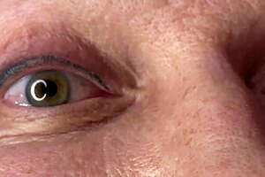 Mature Lady Eyes Covered In Huge Face Cumshot Load