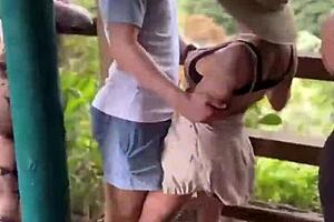 busty danae marie lacey jane outdoor date blowjob tease