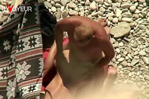 Public Beach Voyeur Catches Couple's Passionate Doggy Wife Banging Right in Open Sand!