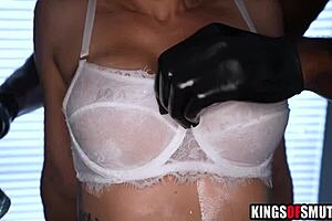 Blonde Milf Masseuse Fingers Pussy Then Takes BBC Deep