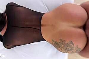 julia fit's black hairy pussy throbs with big cock passion