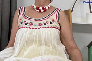 Does Brunette Granny's Saggy Tits Bounce On Black Cock First Time?