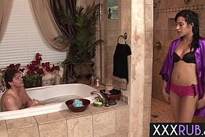 perfect ass latina masseuse courtney page deepthroats after oily rubdown