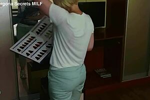 cheeky stepson feeds stepmom two loads from his big cock