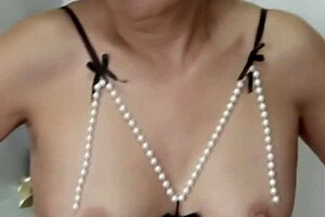 beautiful stepmom tries lingerie making cock throb hard.