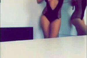 Flashing milf dives into interracial sex play