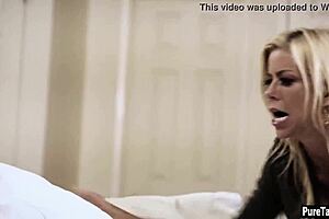 weird stepson bangs milf stepmom and her teen daughter in taboo threesome reality