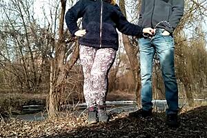 check out my mother-in-law's hairy wet pussy flashin on frosty street corner