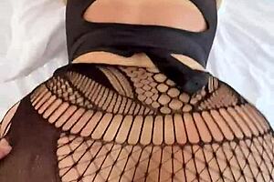 sexy latina's sheer pantyhose ripped in hotel doggy destruction poundin 😍🍑🔥