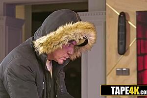 Glamorous tutor with fake tits tricked into riding student's monster cock?