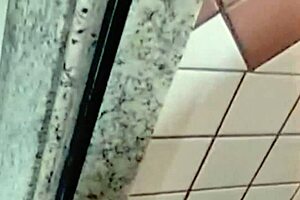 cuckold hubby watches slut wife shower-fuck black bull bareback