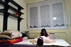 sexy pinay neighbor rips clothes sucks deep then cowgirl rides interracial cock 💦😩