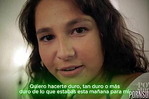 Man of house seduces petite blonde milf taboo creampie full sub español